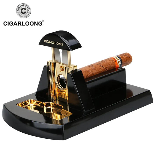Cigar Cutter Desktop Guillotine Metal Knife Cigar Smoking Accessories Desktop Cigar Scissors Thicker Cutter Men's Gift
