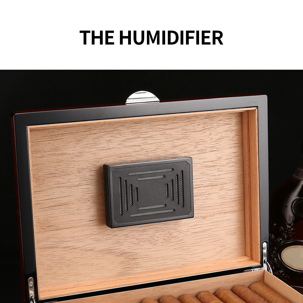 Humidor Cigar Humidor Moisture Box Cedar Wood Large Capacity