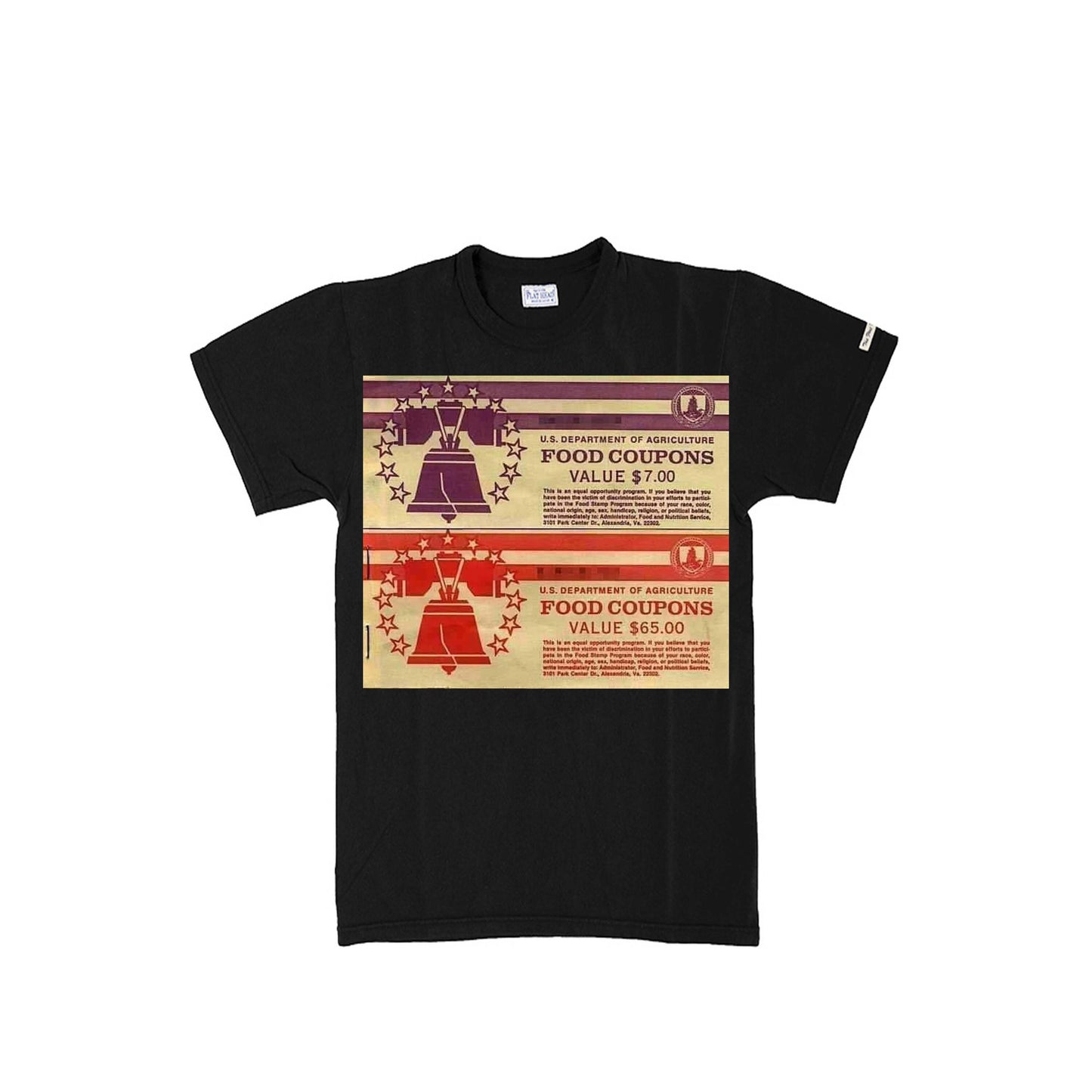 OLD SCHOOL Raised on Food Stamps Tee Shirt