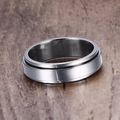 Spinner Rings for Men Stress Release Accessory | Classic Stainless Steel Casual Viking Rune Sport Jewelry - Evanston Magazine Men's Apparel Evanston Magazine Men's Apparel