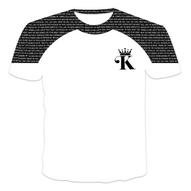 King Arthur pattern printed T-shirt | Short Sleeve T shirt Men Tees - Evanston Magazine Men's Apparel Evanston Magazine Men's Apparel