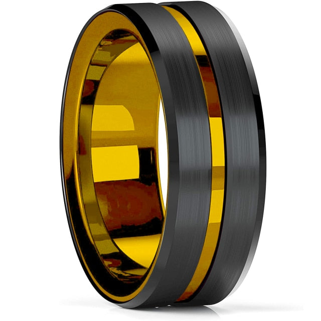 Stainless Steel Celtic Dragon Ring | Red Carbon Fiber Ring Men - Evanston Magazine Men's Apparel Evanston Magazine Men's Apparel