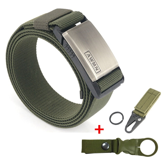 Nylon Belt Metal Magnetic Buckle Adjustable Belts For Men Military Combat - Evanston Magazine Men's Apparel Evanston Magazine Men's Apparel