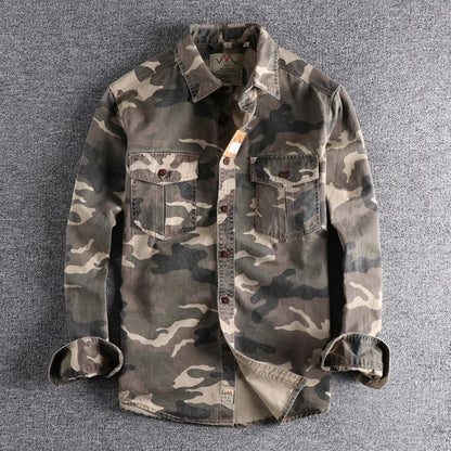 Men Camouflage Cargo Shirts High Quality | Outdoor Hiking Sport Daily Military Style Casual - Evanston Magazine Men's Apparel Evanston Magazine Men's Apparel